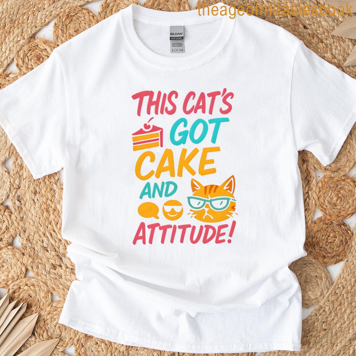 This Cats Got Cake And Attitude Oversized T-shirt
