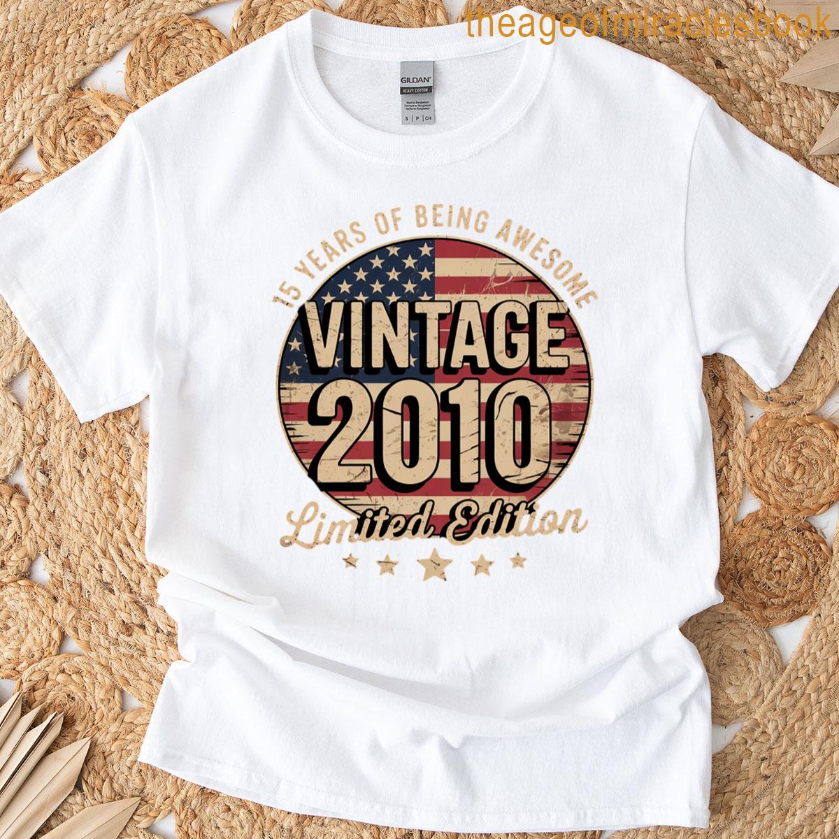 2010 15-year-old Usa Flag T-shirt 2010 15-year-old Usa Flag T-shirt