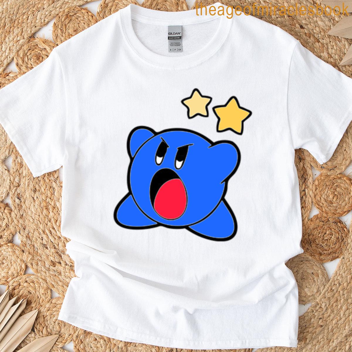 Blue Star Brawler Retro Game Style T-shirt