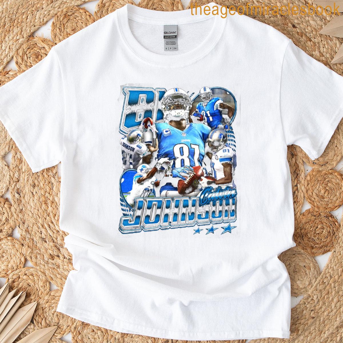 Calvin Johnson Detroit Collage T-shirt