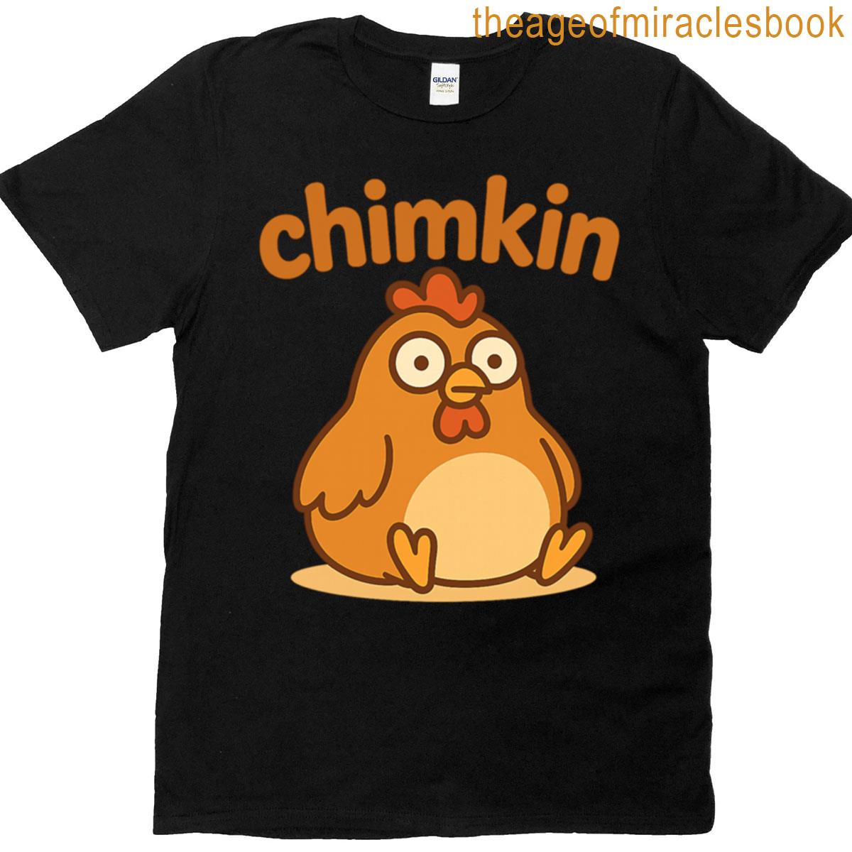 Chimkin Funny Chubby Chicken Meme Oversized T-shirt
