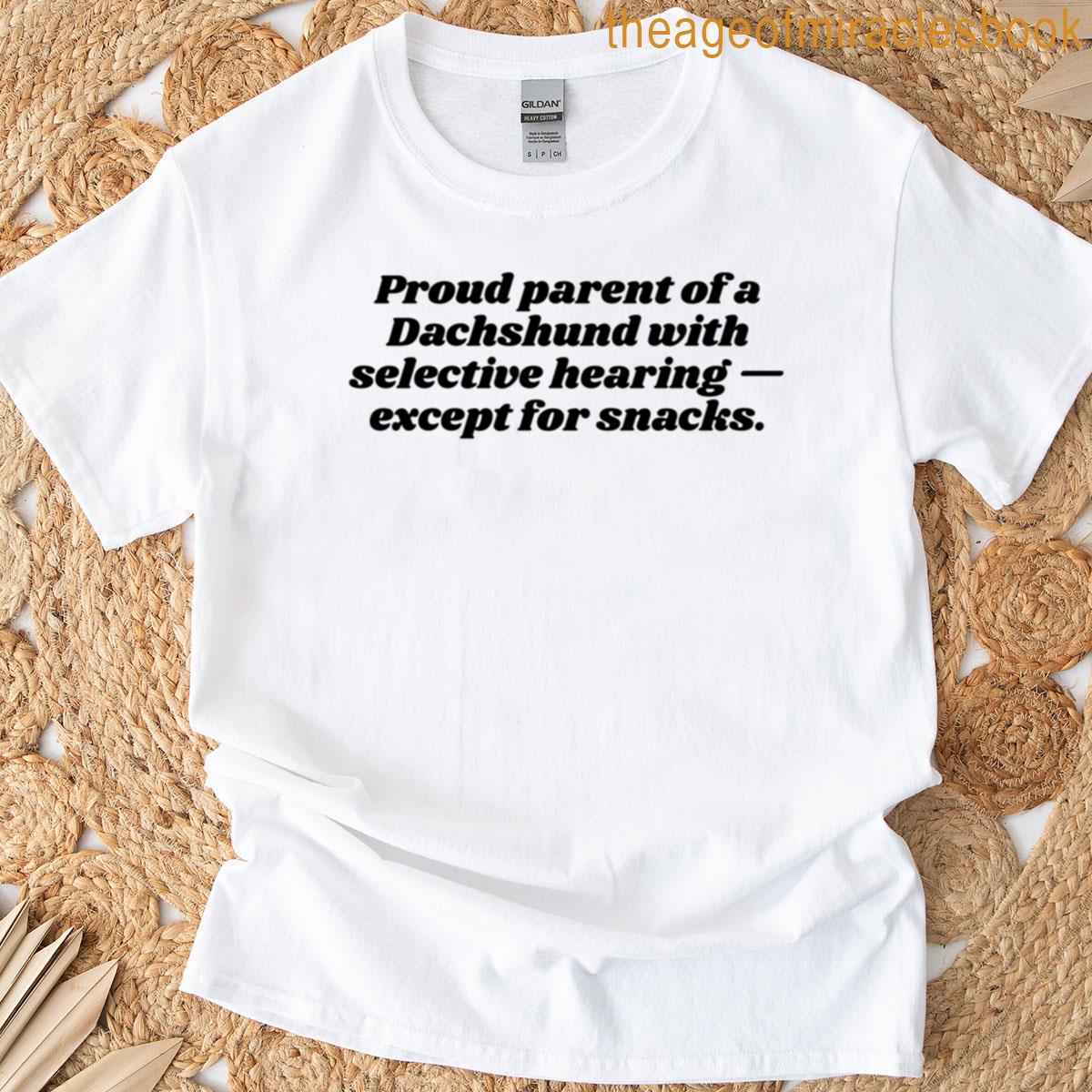 Dachshund Funny Sticker Premium T-shirt