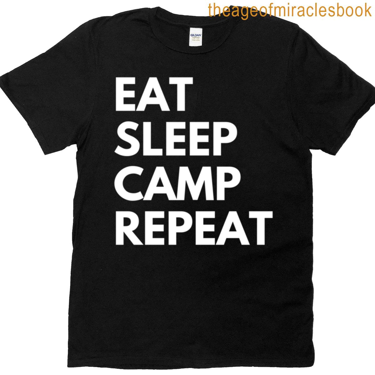 Eat Sleep Camp Repeat Oversized T-shirt