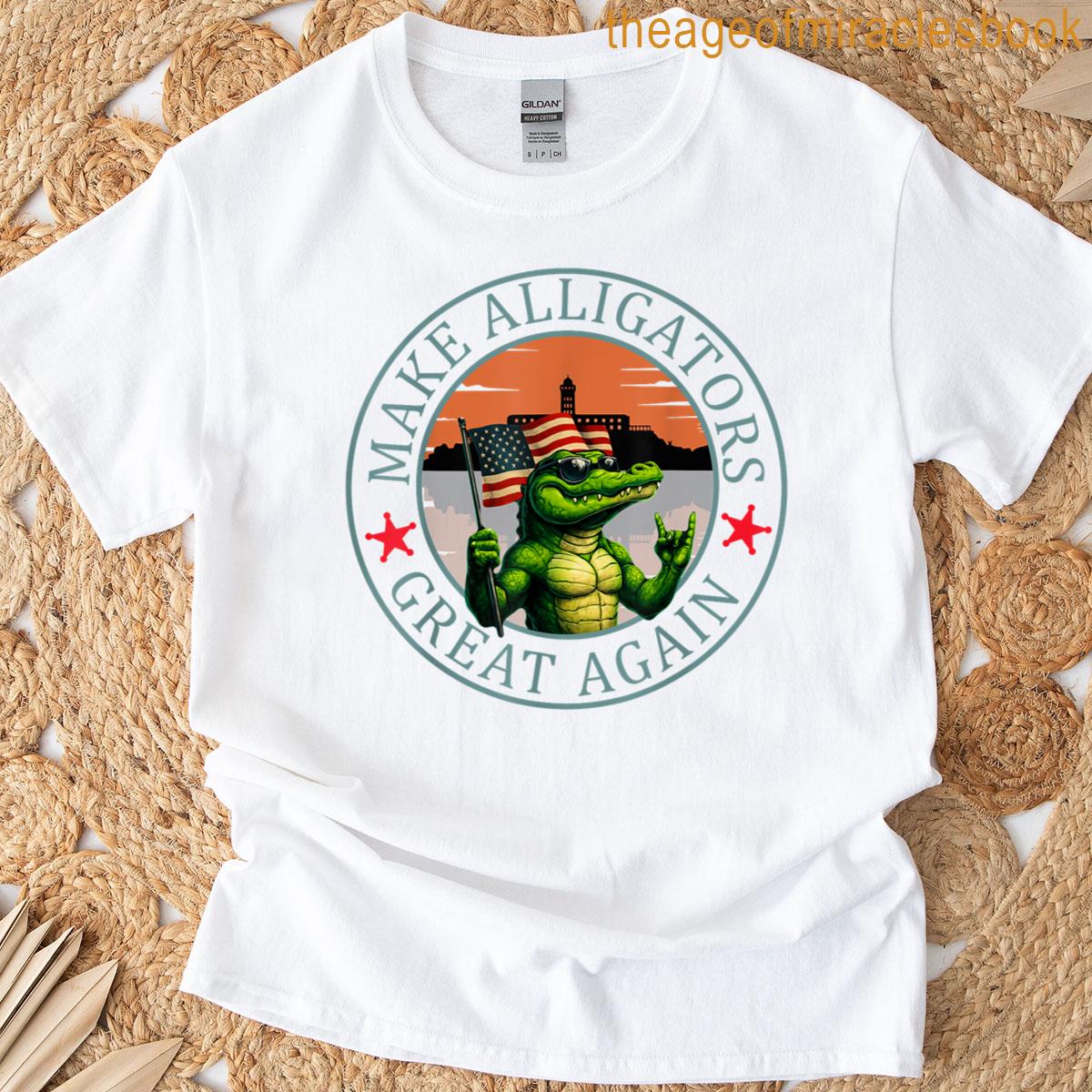 Funny Make Alligator Great Again T-shirt