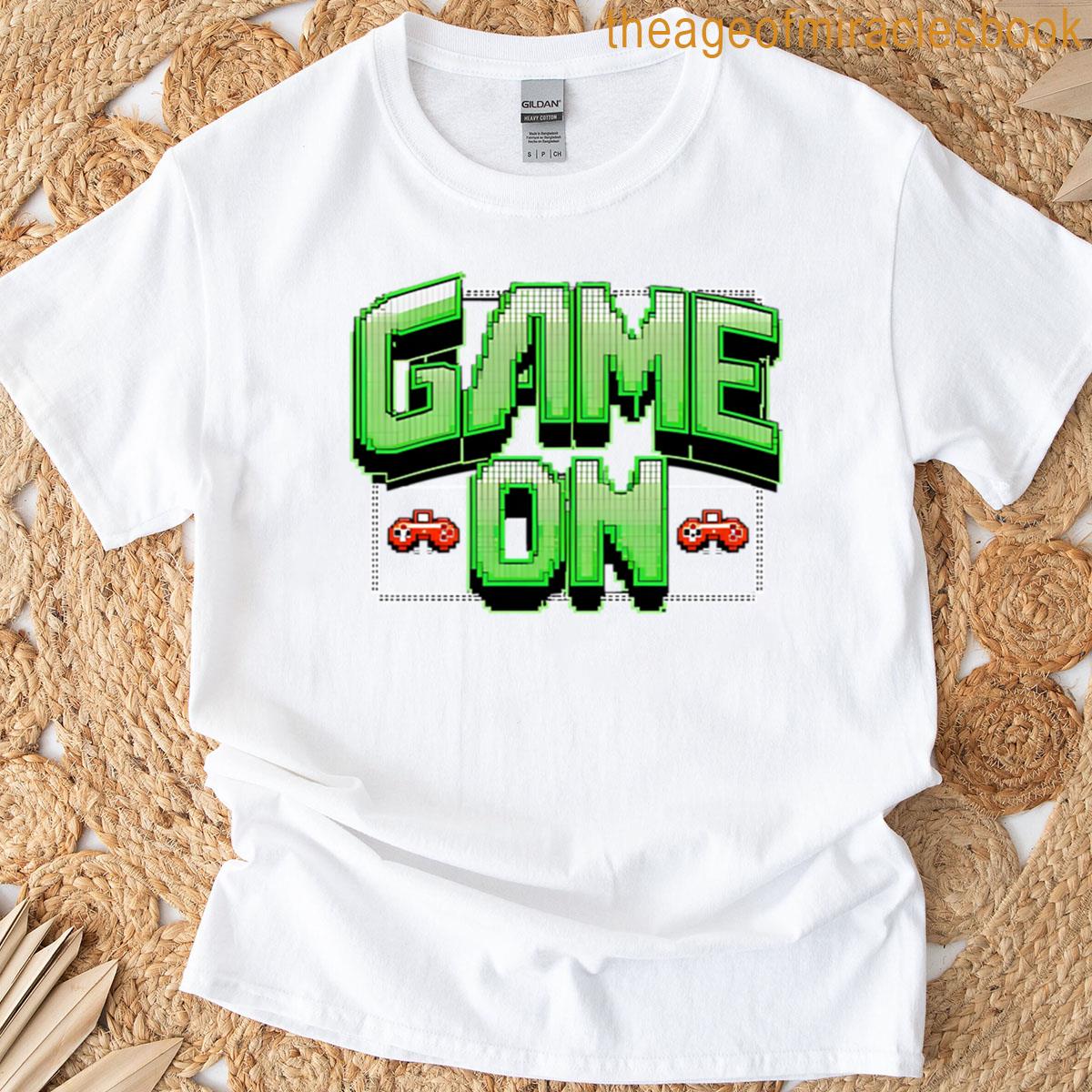 Game On Retro Pixel Gamer T-shirt