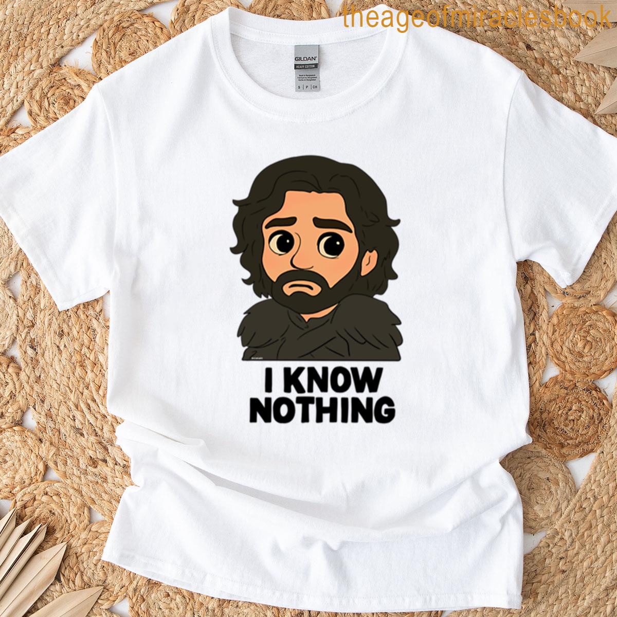 Jon Snow Sticker I Know Nothing Premium T-shirt