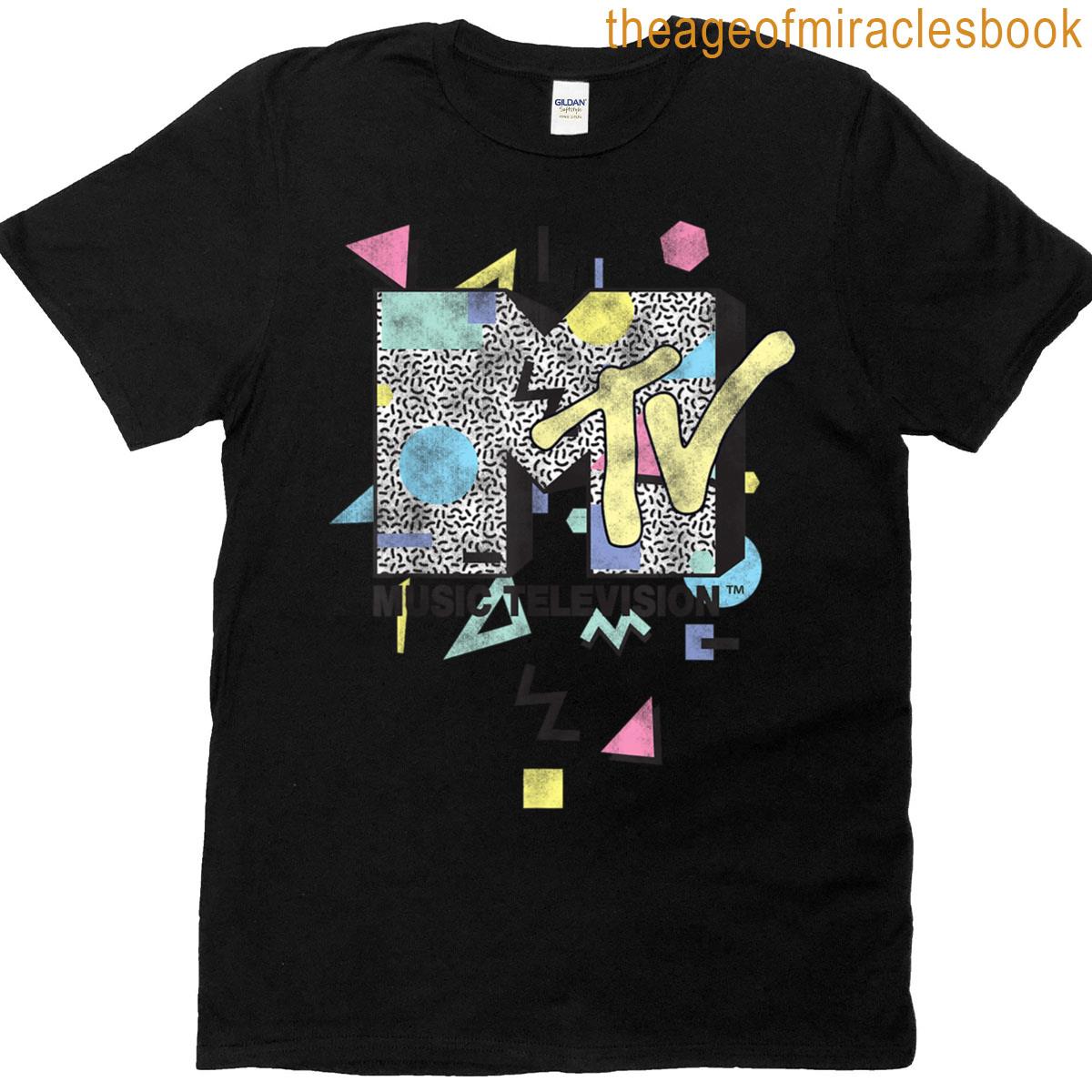 Mtv Retro Shape Design Logo Graphic T-shirt