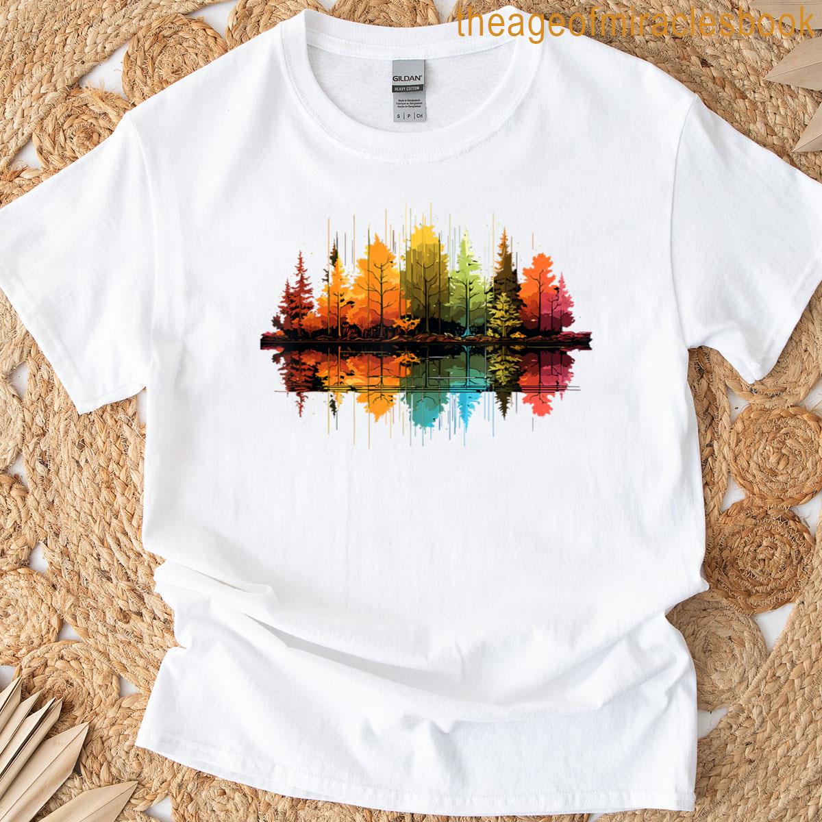 Nature Reflection Forest Trees Outdoor Wildlife T-shirt