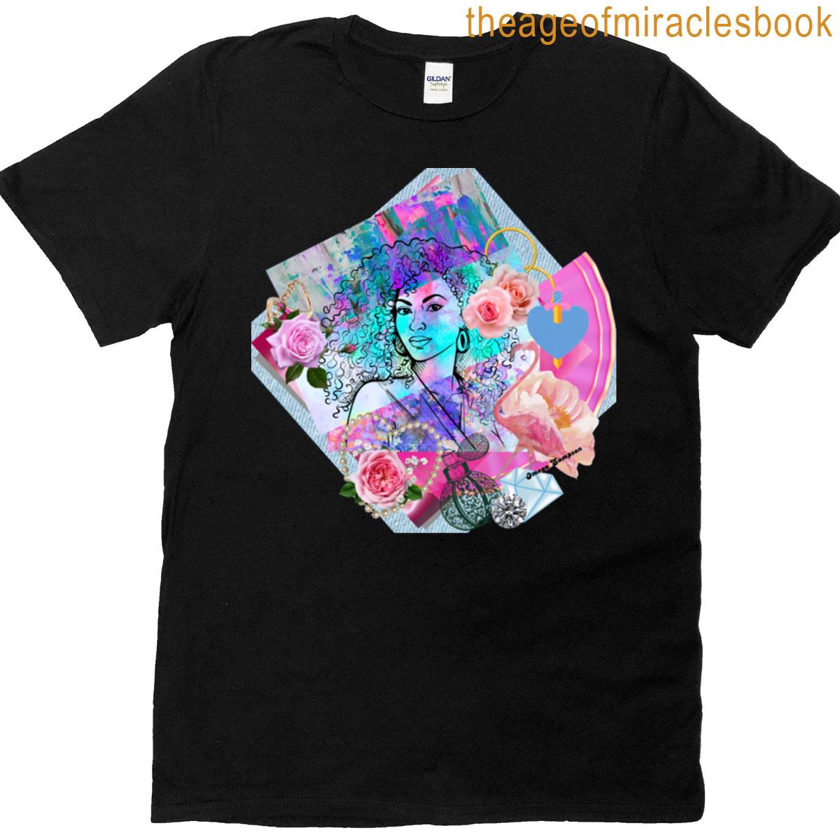 Pink Erzulie Freda Collage T-shirt