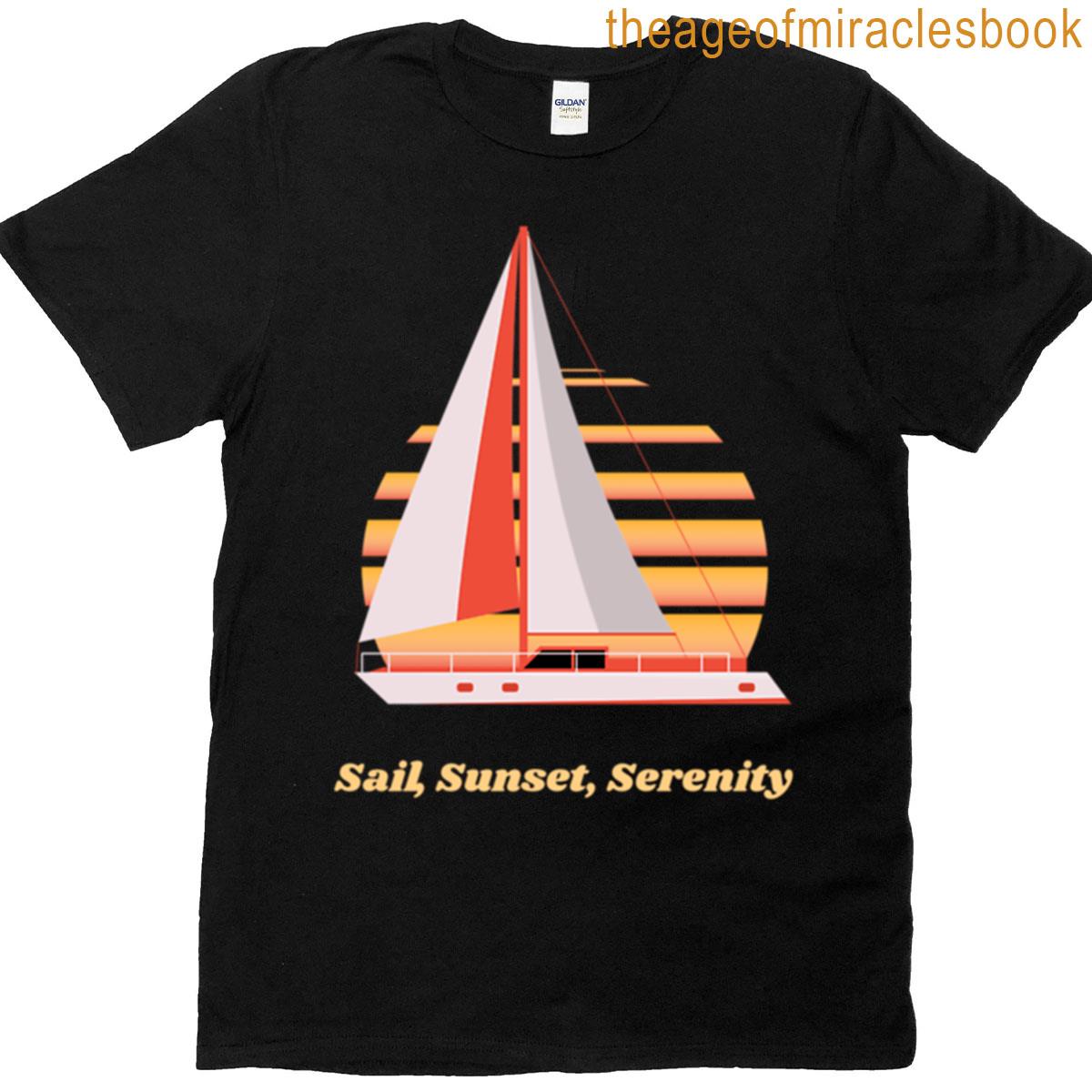 Sail Sunset Serenity Oversized T-shirt