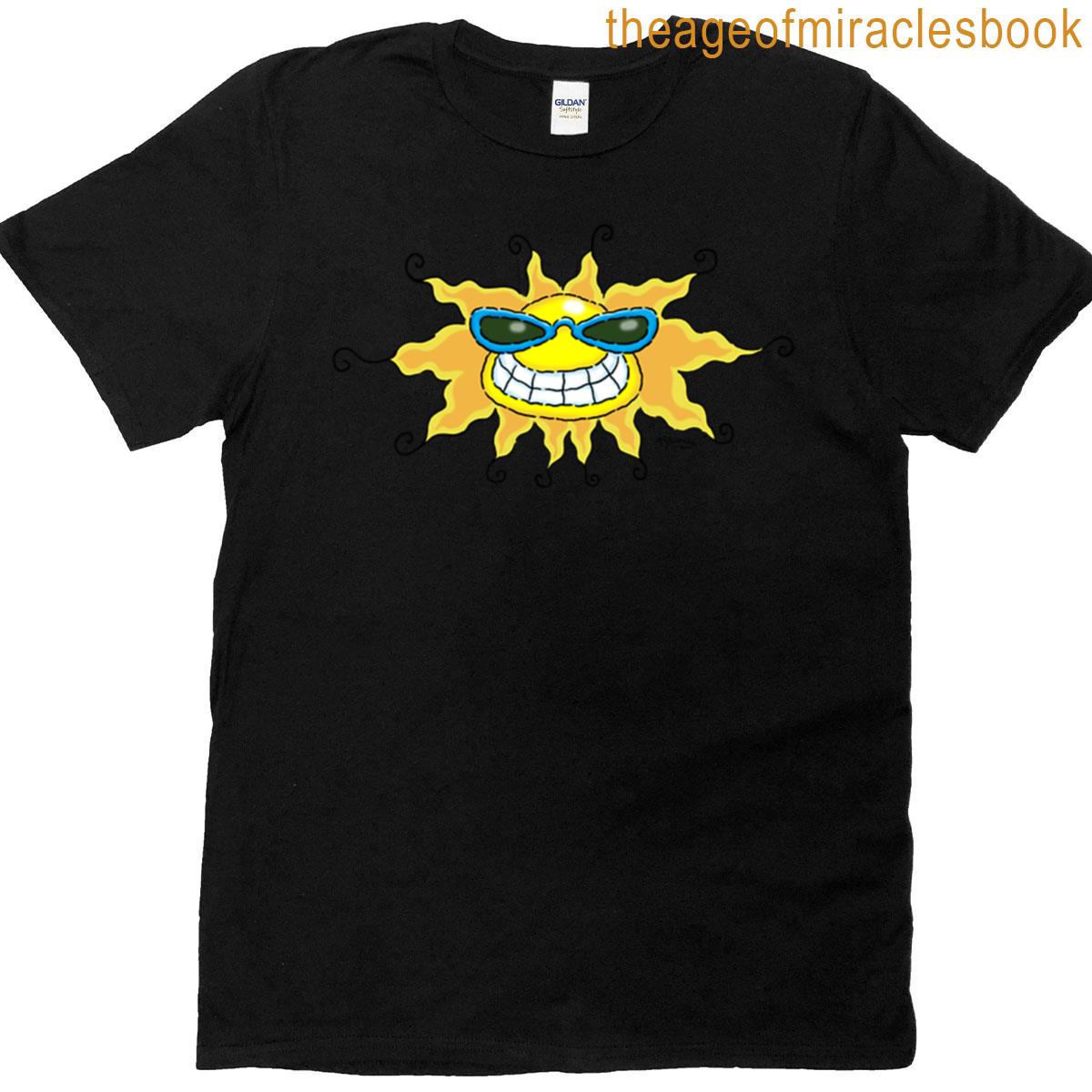 Smiling Sun Wearing Sunglasses T-shirt