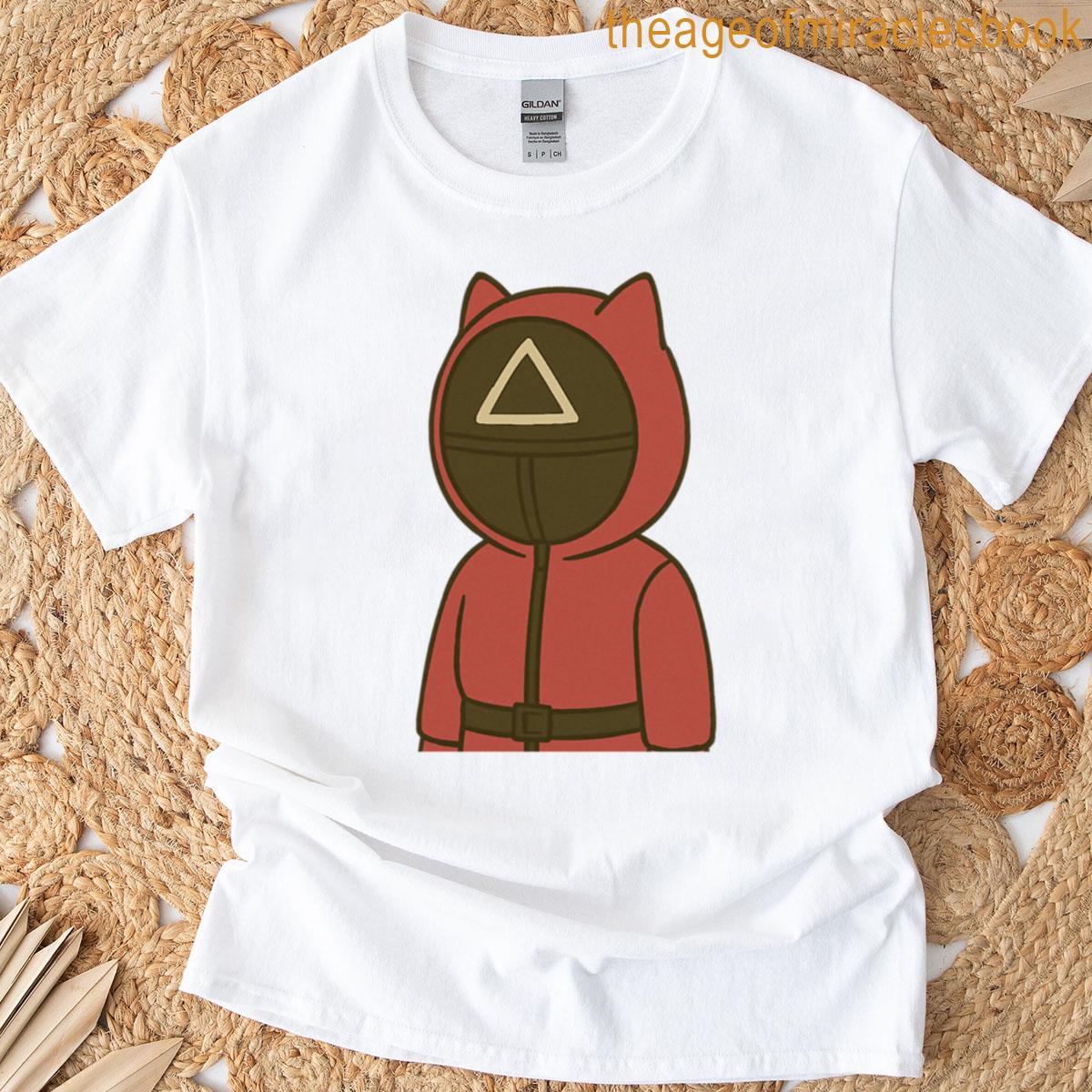 Squid Game Triangle Guard Cartoon T-shirt
