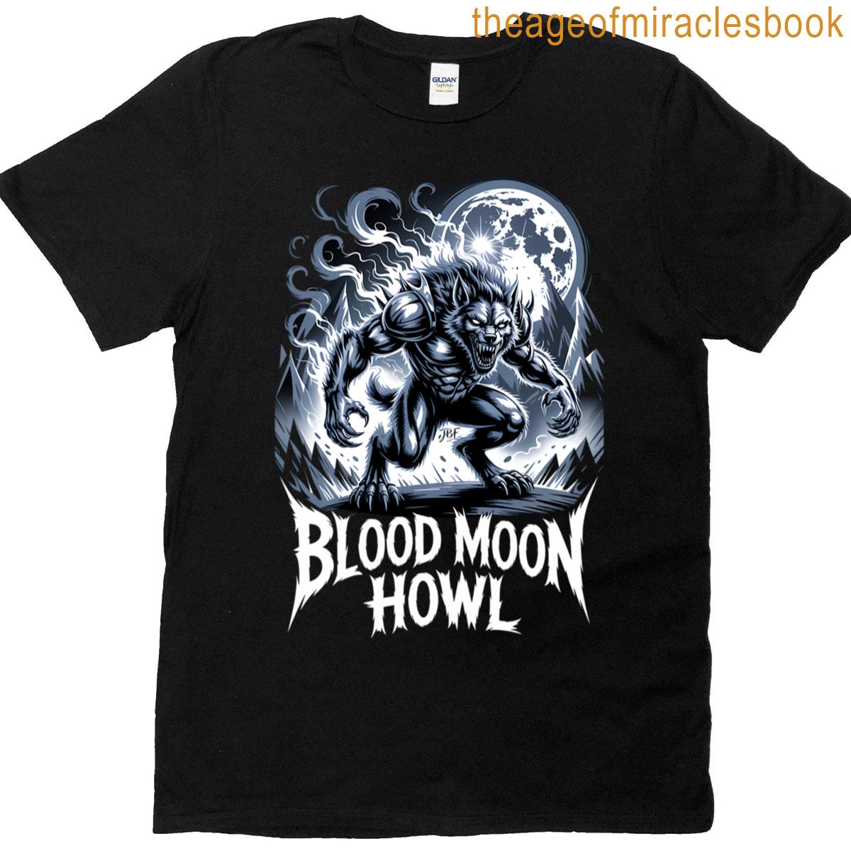 Blood Moon Werewolf Howling T-shirt
