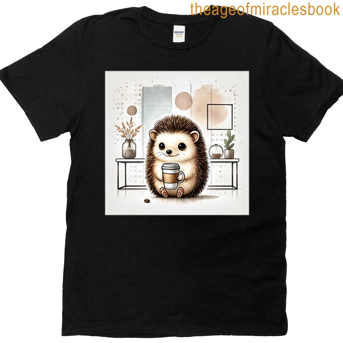 Coffee Break With A Cozy Hedgehog T-shirt