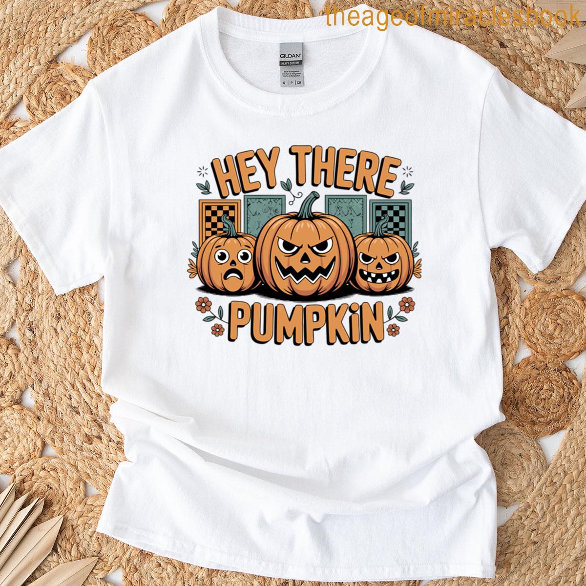 Halloween Pumpkins And Greeting Design T-shirt