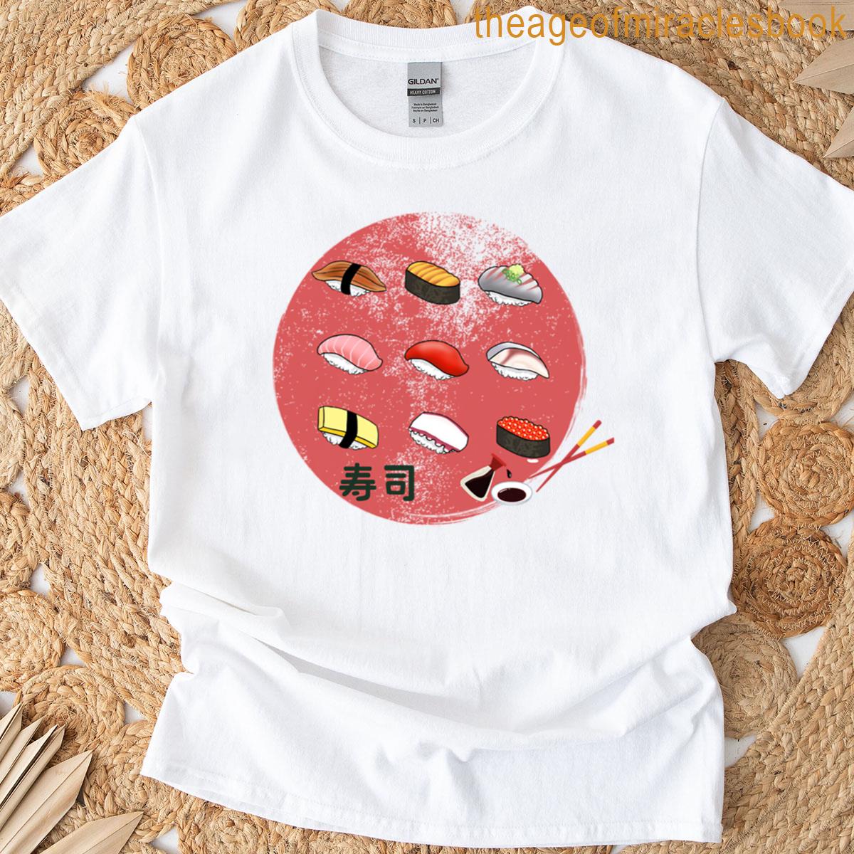 Kawaii Sushi Lover Design T-shirt