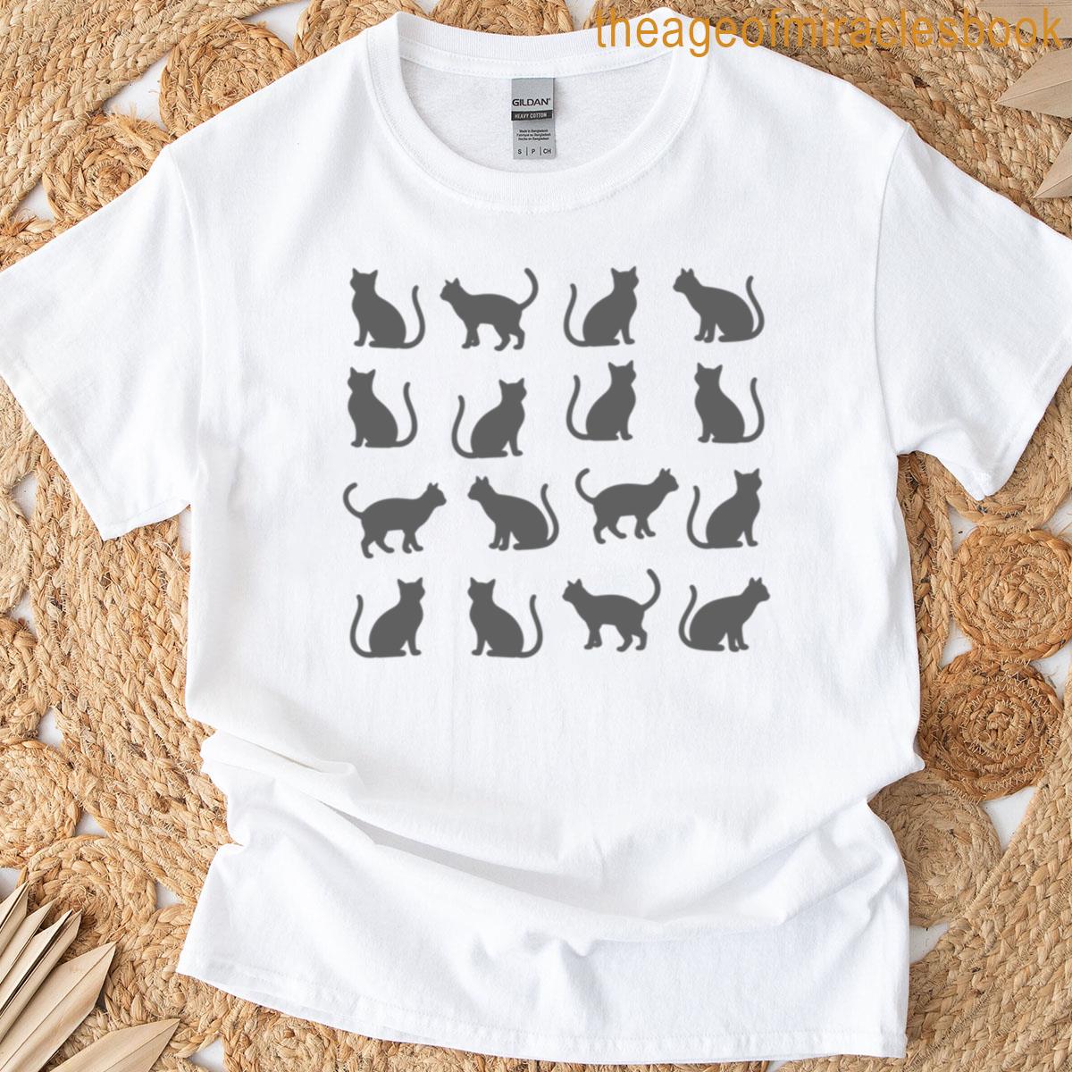Minimalist Cats – Pattern 3 T-shirt