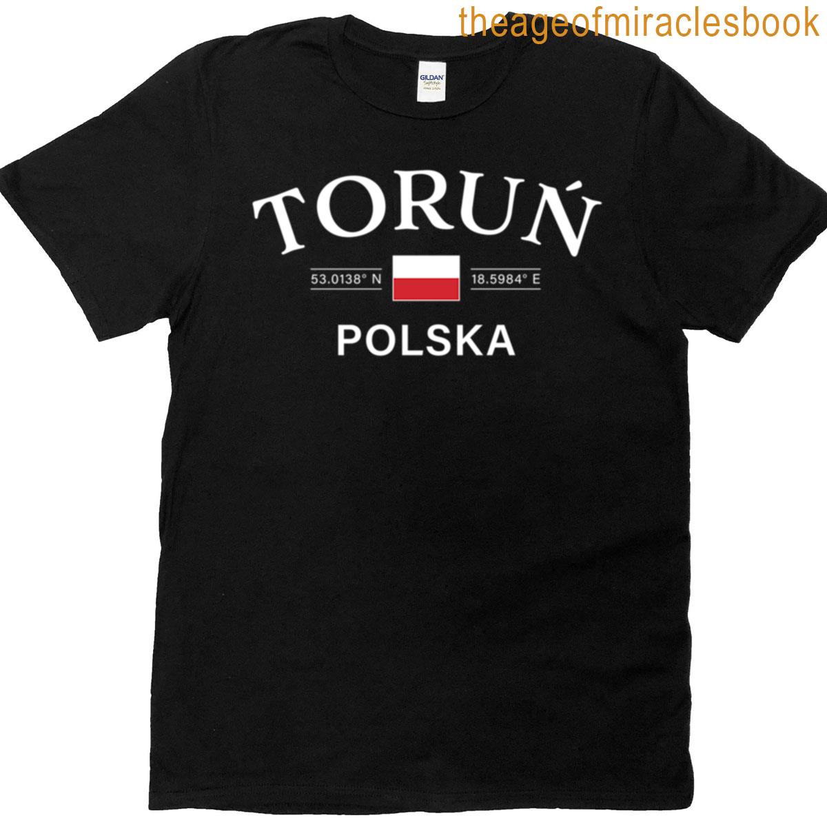 Torun Polska Poland Polish Coordinates T-shirt