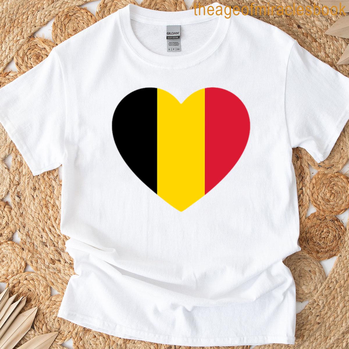 Belgium – Belgian Flag Heart T-shirt