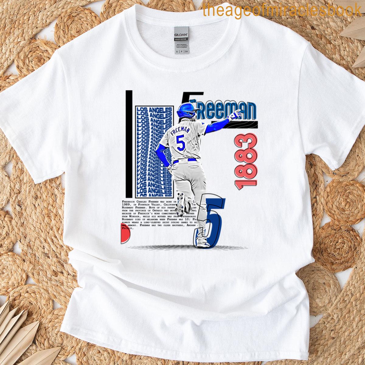 F Freeman Baseball Player Design T-shirt