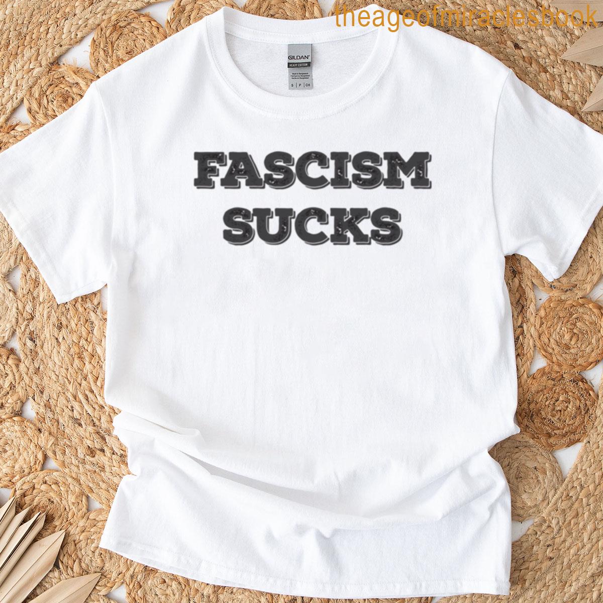 Fascism Sucks Black Grey Nex T-shirt