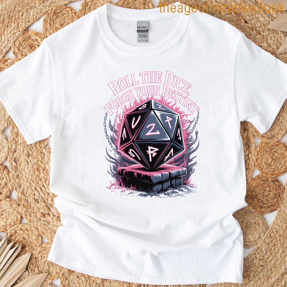 Forge Your Destiny Runic Dice Painting T-shirt