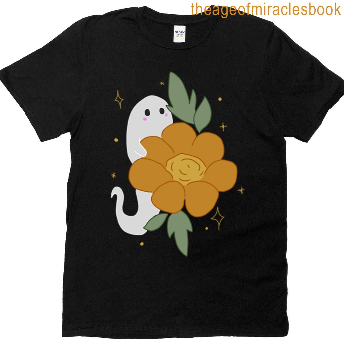 Halloween Autumnal Ghosts Pattern T-shirt