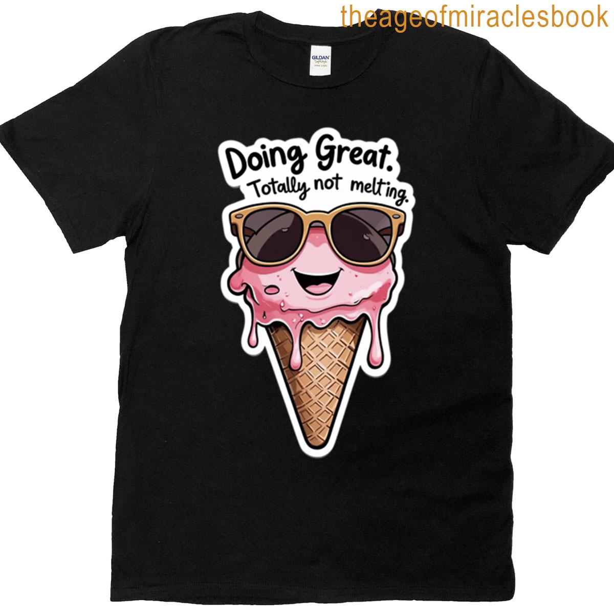 Melty Ice Cream Cone T-shirt