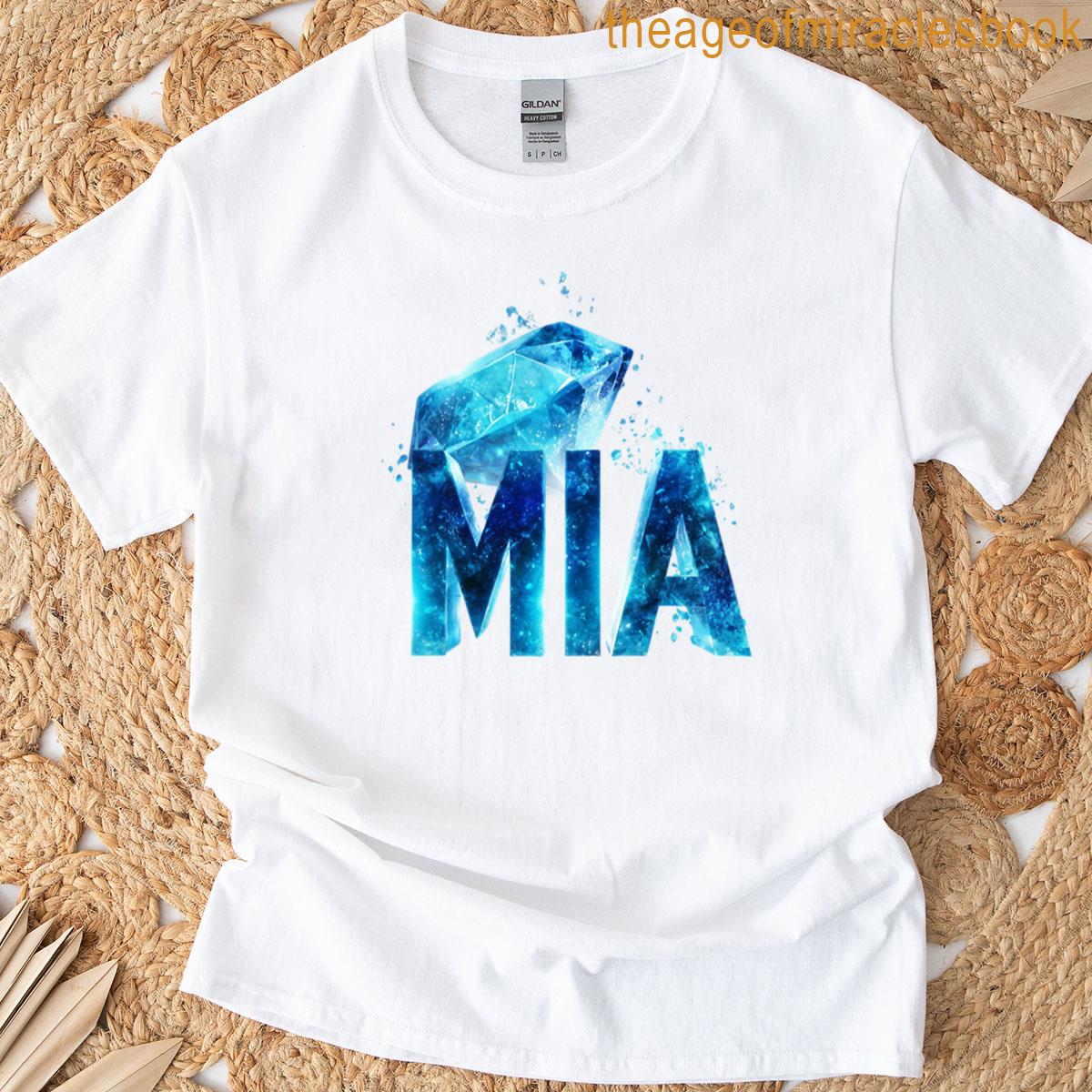 Mia Blue Diamond Name Burst T-shirt