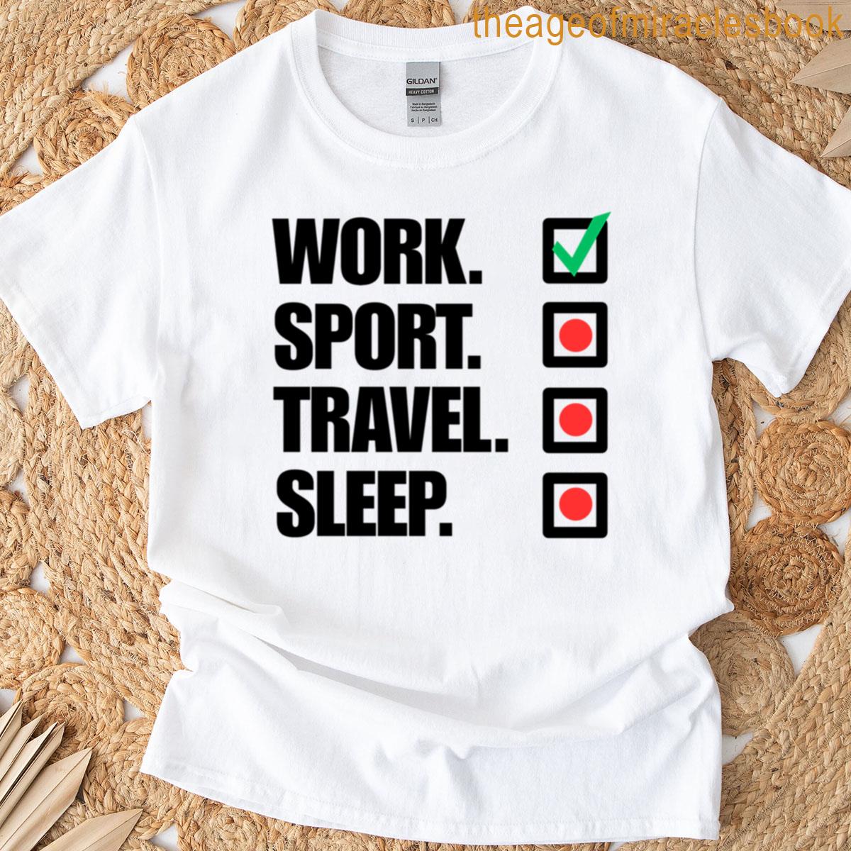 Minimalist Work Life Funny Checklist Design T-shirt