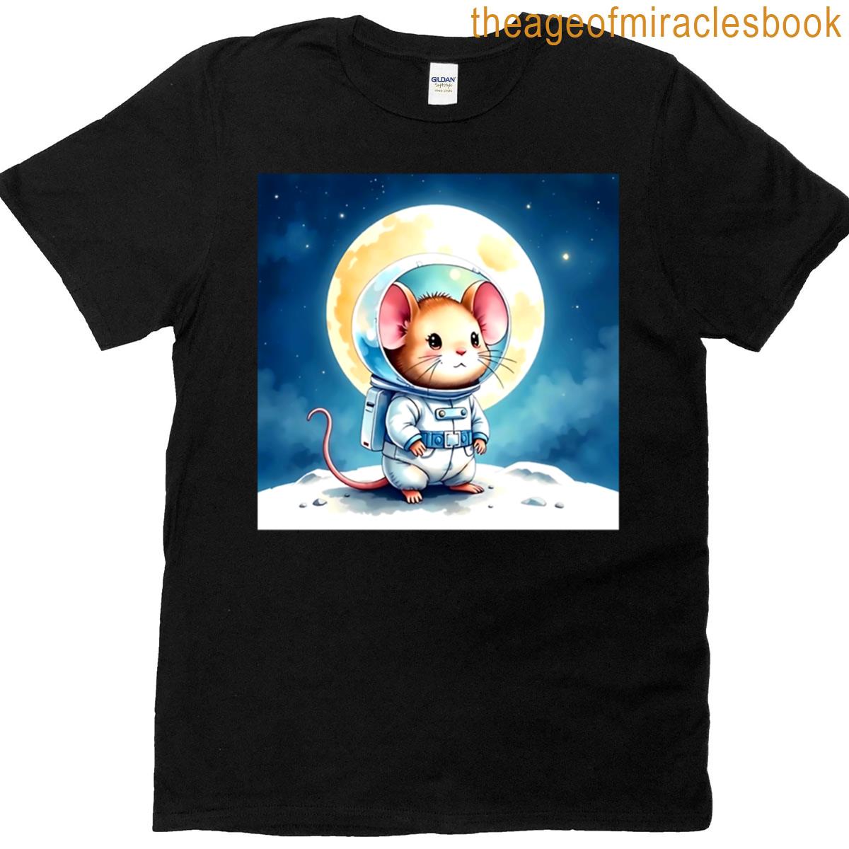 Mouse Astronaut Going To The Moon T-shirt