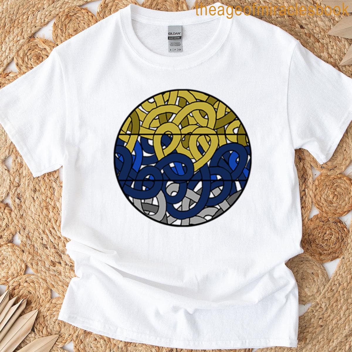Planet Earth 2 Line Art Drawing T-shirt