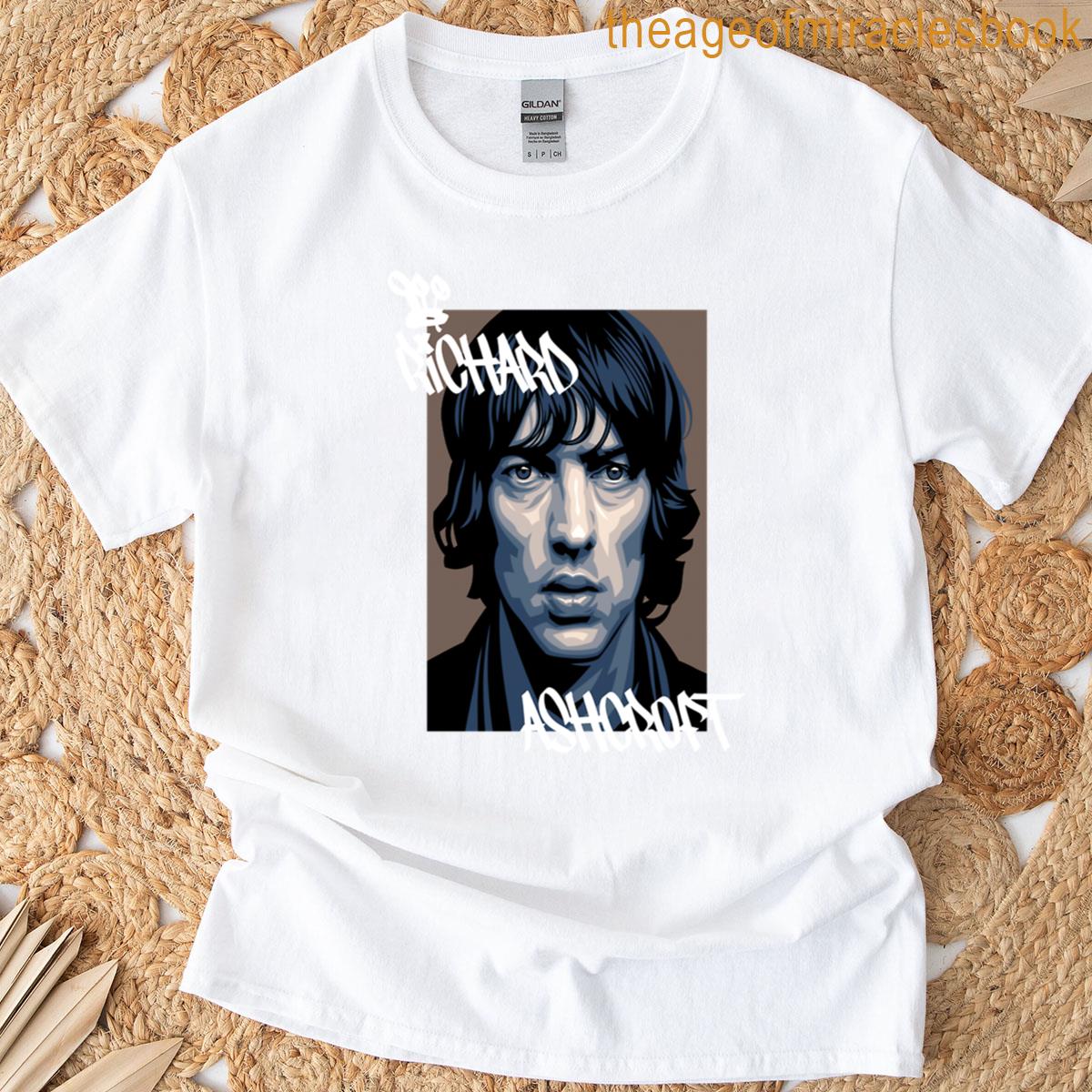 Richard Ashcroft White Text T-shirt