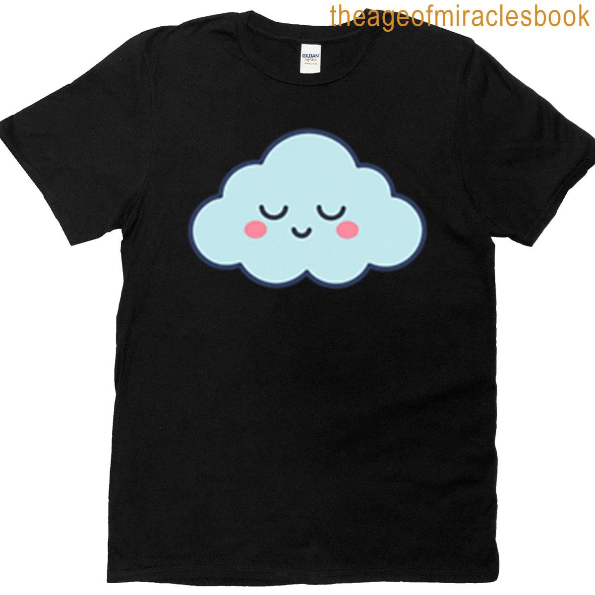 Sleeping Cloud Minimalist Cute Baby Design T-shirt