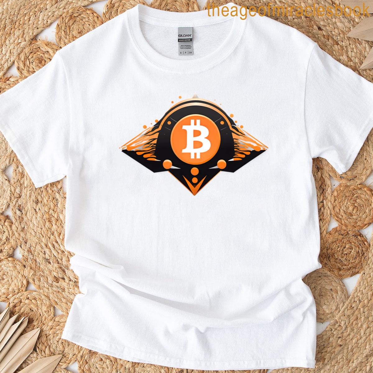 Bitcoin Triangle Orange Mountain T-shirt