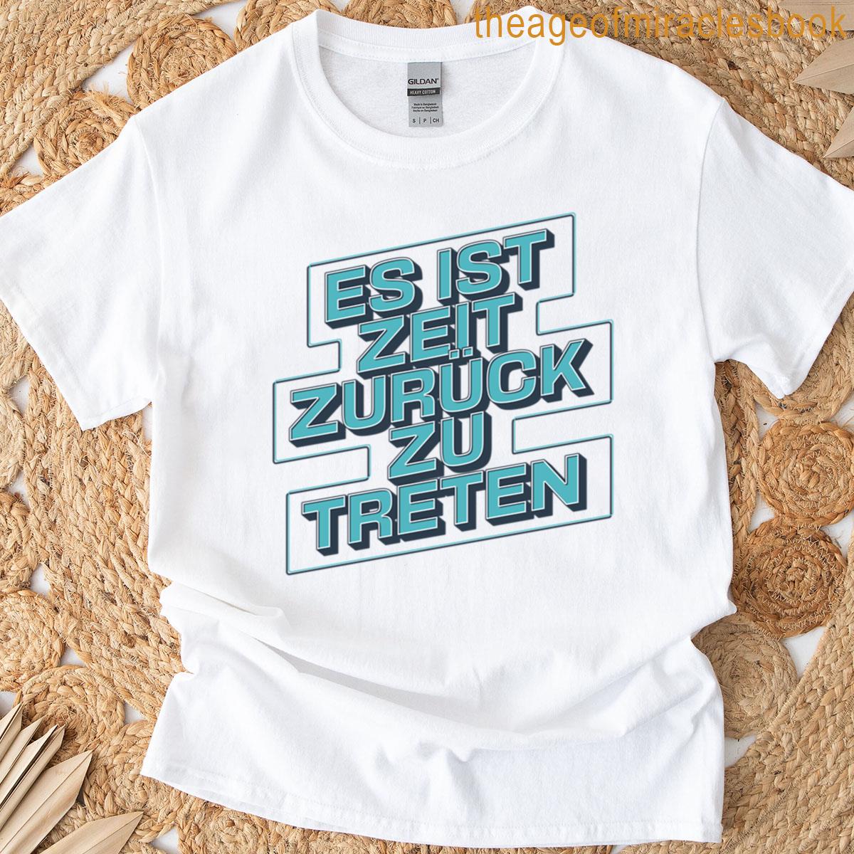 Its Time To Step Back Powerful 3d Typography Protest Statement Oversized T-shirt