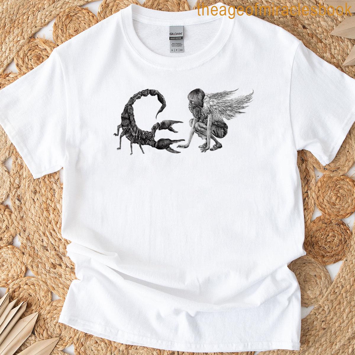 Light Angel And Black Scorpion Oversized T-shirt