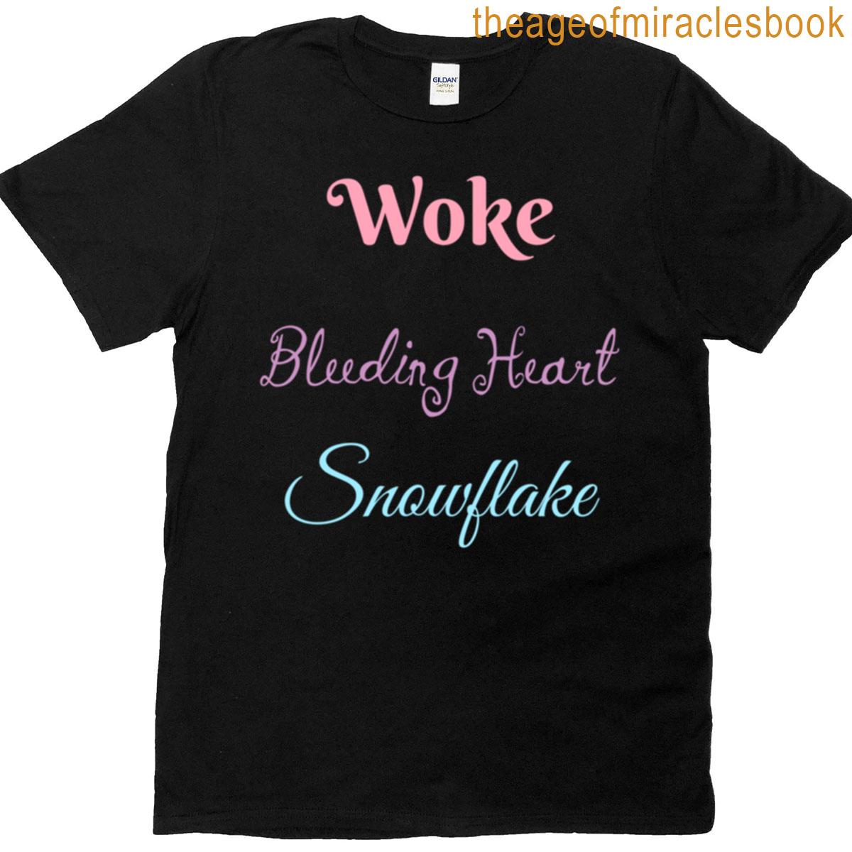 Pastel Woke Bleeding Heart Snowflake T-shirt