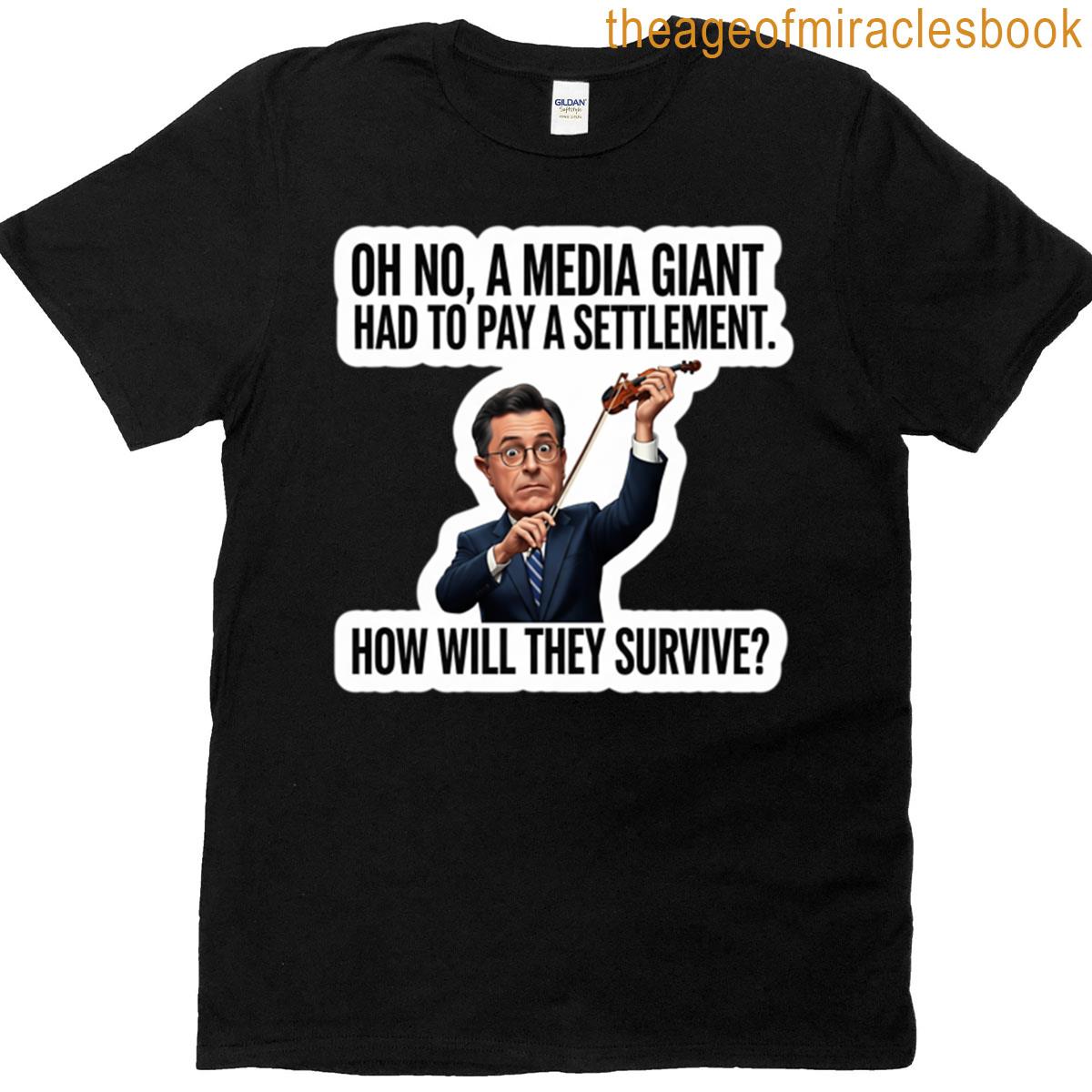 Stephen Colbert Oh No Meme T-shirt