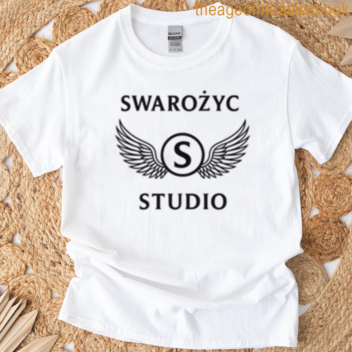Swaroyc Studio – Emblem Edition Black White Oversized T-shirt