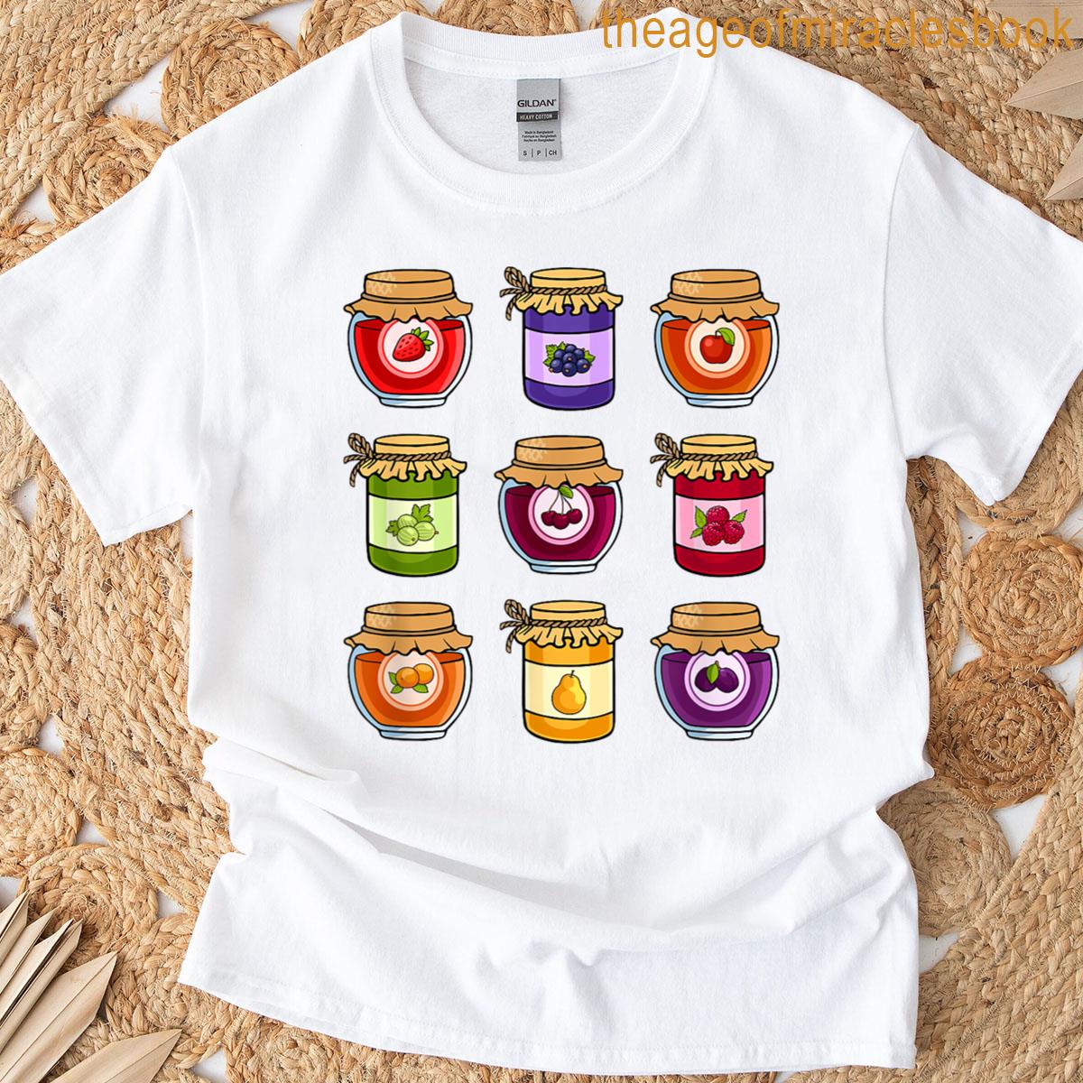 Vintage Canned Fruit Jam Jars T-shirt