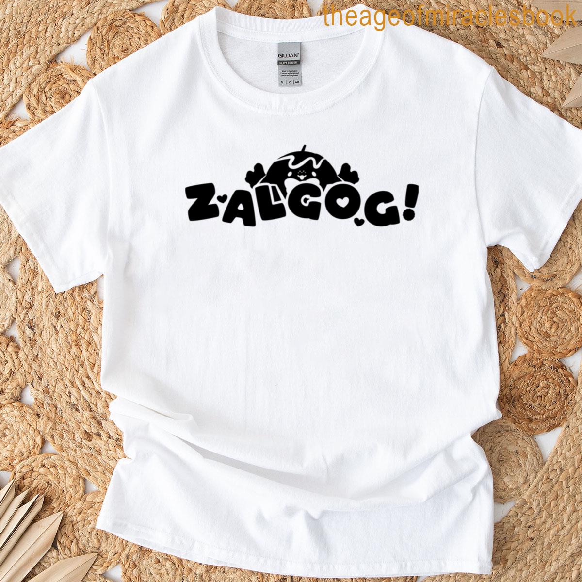 Zalgog Monochrome Logo – Black T-shirt