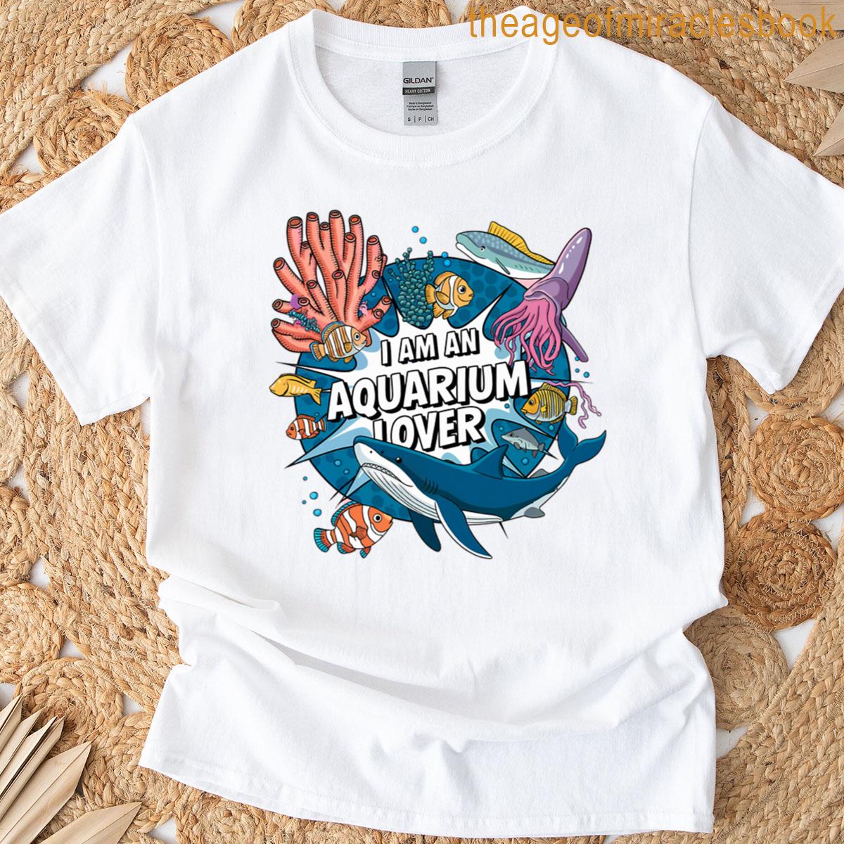 Aquarium Lover Comic Style Art T-shirt