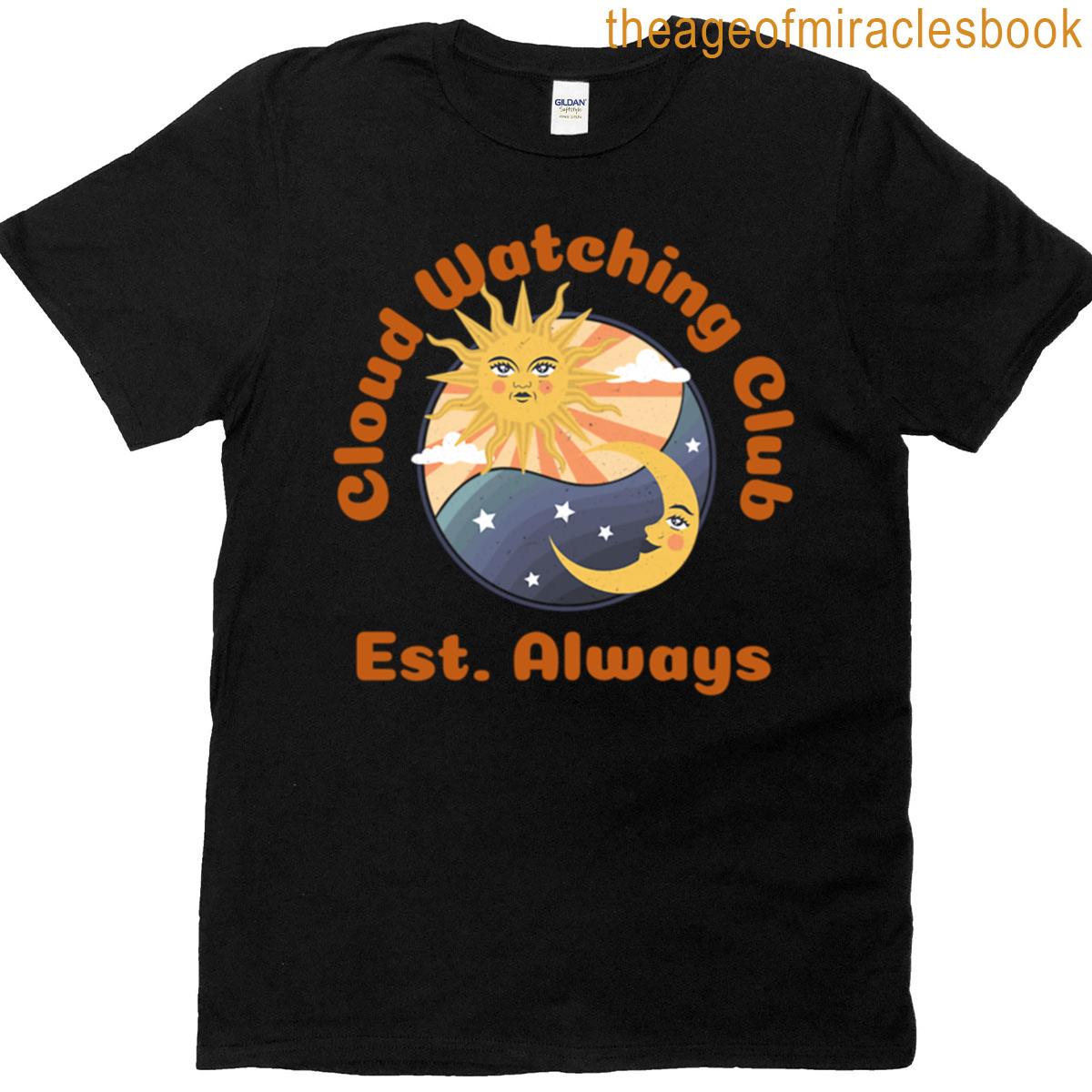 Cloud Watching Club Design T-shirt