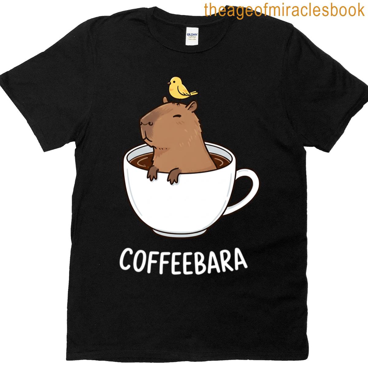 Coffeebara Cute Capybara In Coffee Cup T-shirt