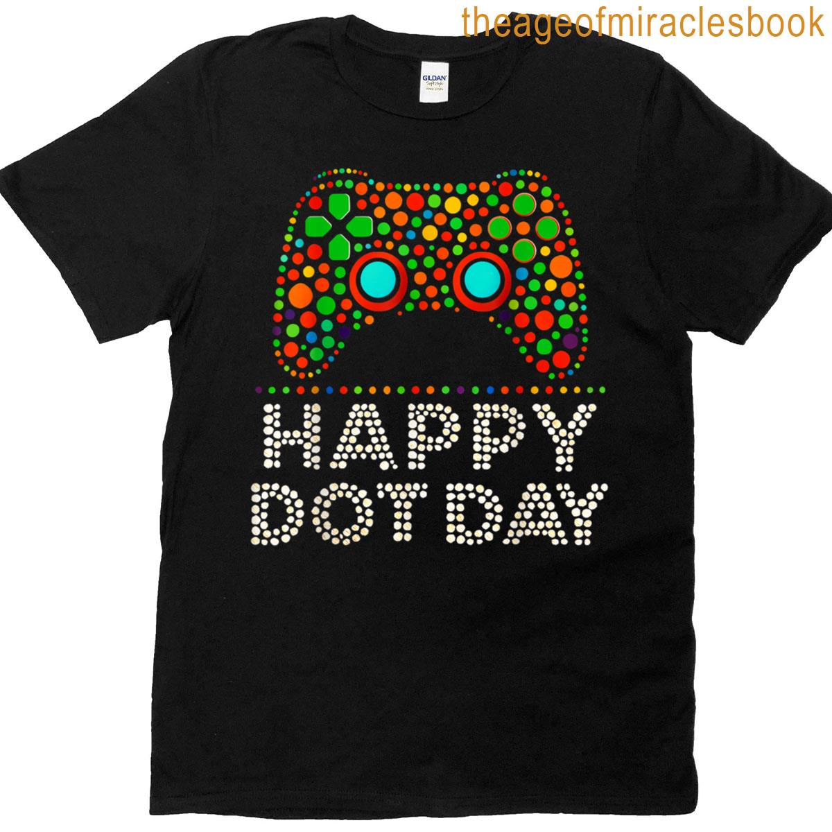 Dot Day 2025 September 15th Polka Dot Gamers Game Controller T-shirt