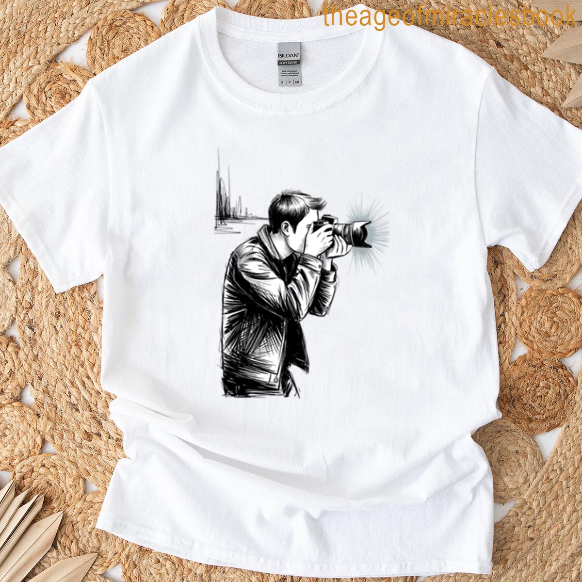 Dynamic Male Photographer Capture T-shirt