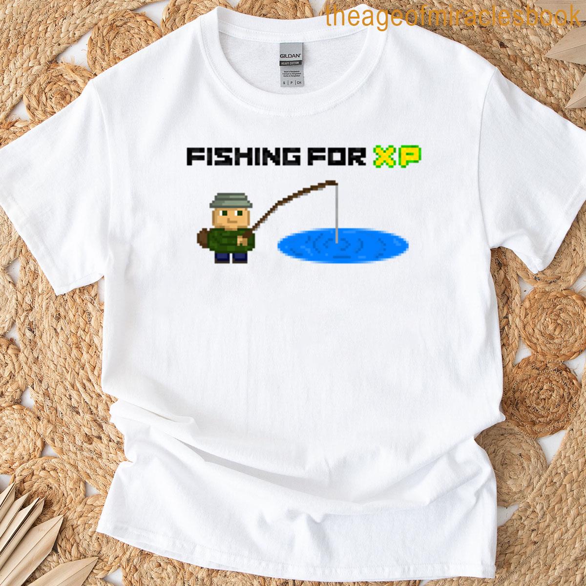 Fishing For Xp Pixel Art T-shirt