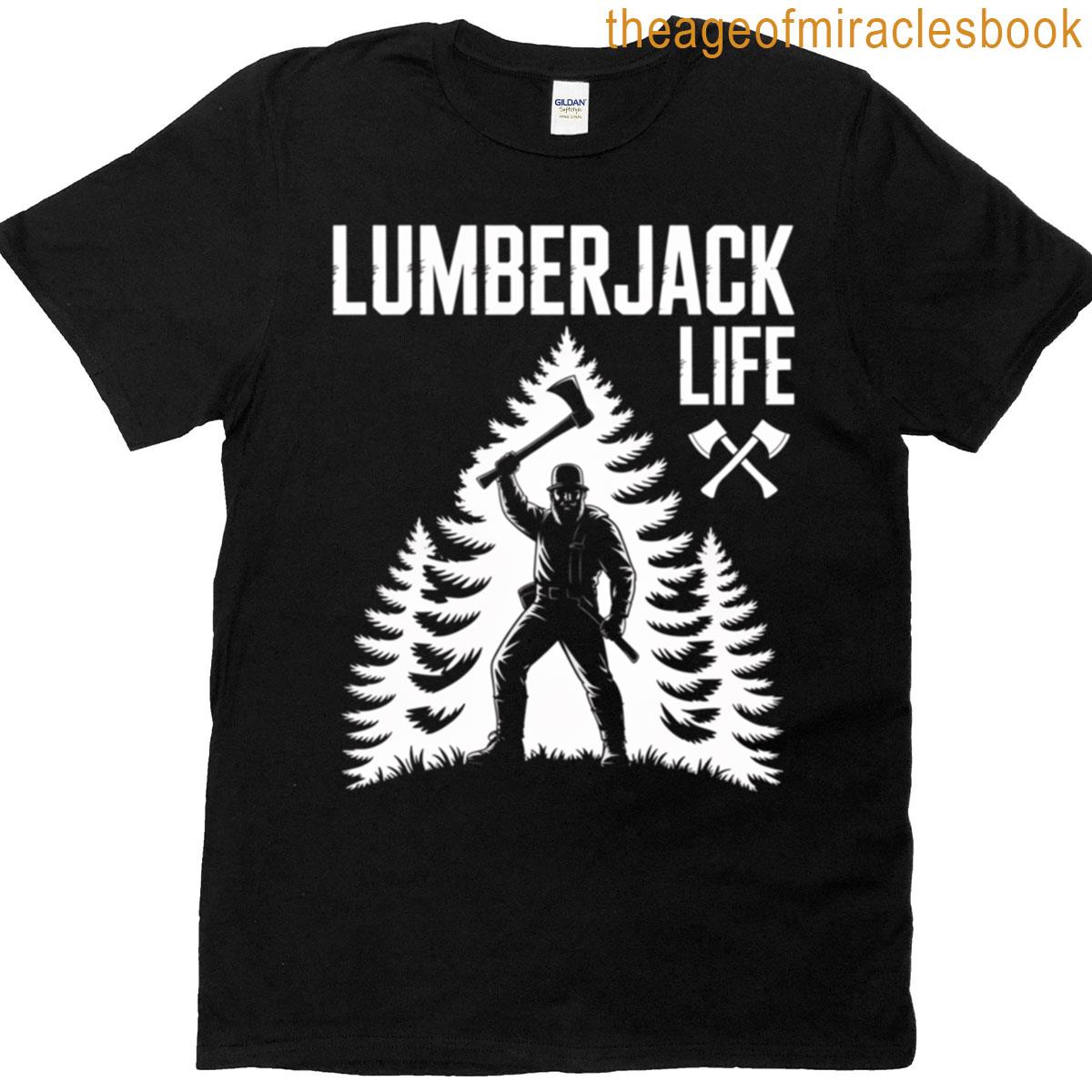 Forest Lumberjack Silhouette T-shirt