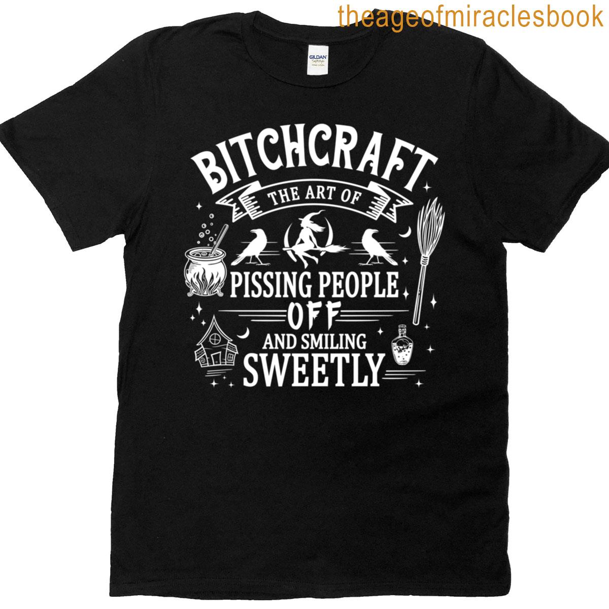 Halloween Autumn Fall Bitchcraft T-shirt